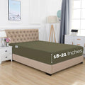 Elegant Comfort 1500 Premium Hotel Quality 18-21 Inches Deep - Extra Deep Pocket Single Fitted Sheet for High Mattress, Luxury and Softest, Smart Pocket - Wrinkle Free, Full, Green