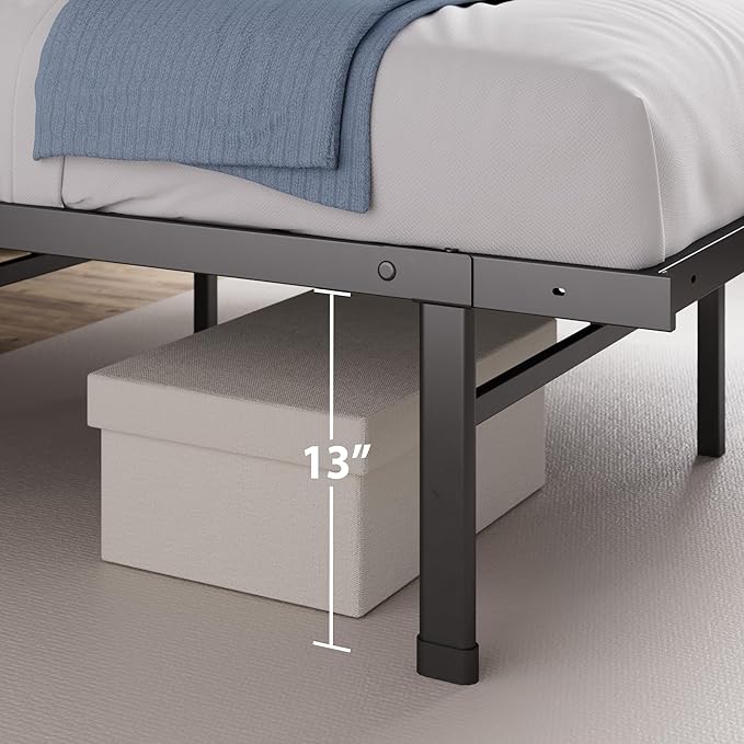 ZINUS Justin 14 Inch Easy to Assemble Mattress Foundation, Steel Support, No Box Spring Needed, Queen