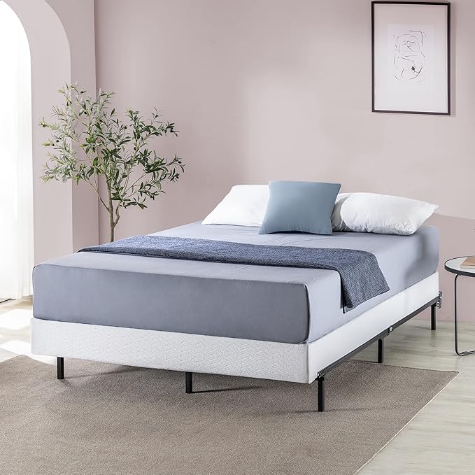 Zinus Michelle Compack 6-Leg Support Bed Frame, for Box Spring and Mattress Set, Twin, Black (AZ-SBF-07T)