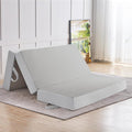 CYMULA Folding Mattress Full Size, 6 inch Memory Foam Tri Portable Murphy Bed and Futon, Full Topper with Breathable & Washable Cover, Foldable Floor Mattress for RV，Guest Beds，Grey (52"×73"×6")