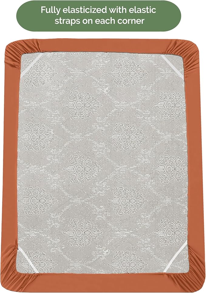 Elegant Comfort 1500 Premium Hotel Quality 18-21 Inches Deep - Extra Deep Pocket Single Fitted Sheet for High Mattress, Luxury and Softest, Smart Pocket - Wrinkle Free, Queen, Coral