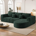 Boneless Couches for Living Room,Cloud Sectional Couch with L-Shape Chaise,Modern Modular Sofa with Deep Seat Upholstered Comfy Couches for Bedroom,No Assembly Required,1PCS