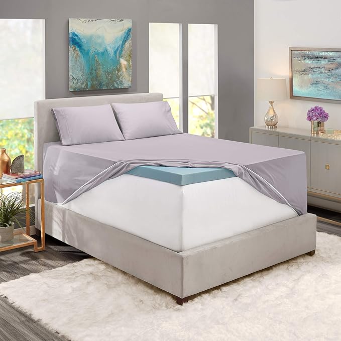 Hearth & Harbor Extra Deep Pocket Sheets - Fits Mattress 18-24 Inches Deep - Extra Deep Pocket Twin XL Sheets Sets - 4 Piece Twin XL Size - Light Lavender