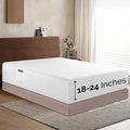 Elegant Comfort 1500 Premium Hotel Quality 18-24 Inches Deep - Extra Deep Pocket Single Fitted Sheet for High Mattress, Luxury and Softest, Smart Pocket - Wrinkle Free, California King, White