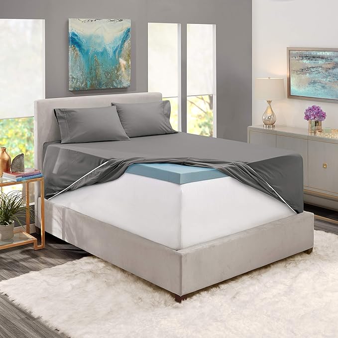 Hearth & Harbor Extra Deep Pocket Sheets - Fits Mattress 18-24 Inches Deep - Extra Deep Pocket Full Size Sets - 6 Piece Full Size - Full - Gray
