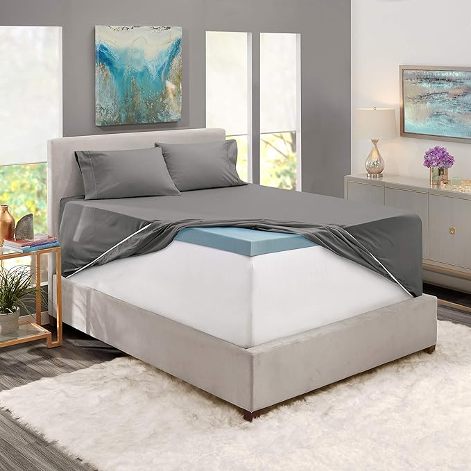 Hearth & Harbor Extra Deep Pocket Sheets - Fits Mattress 18-24 Inches Deep - Extra Deep Pocket California King Size - 6 Piece Cal King Sheets - Cal King, Grey