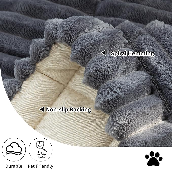 Sofa Couch Cover, Sofa Covers for Dogs Washable, Non-Slip Striped Sofa Slipcovers for Sectional Sofa, Sofa Cover Furniture Protector for L Shaped(Dark Grey, 27.6"x 82.7")