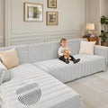 Sectional Couch Covers 2 Pieces, Chenille L Shaped Couch Cover Blanket for Sectional Sofa with Herringbone Pattern Washable Sofa Slipcovers (X-Large: 71" x 110" + 71" x 118", Off White)
