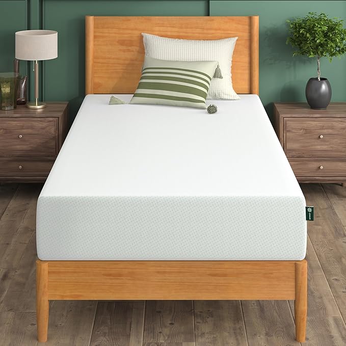 ZINUS Memory Foam 10 Inch Green Tea Mattress, Twin