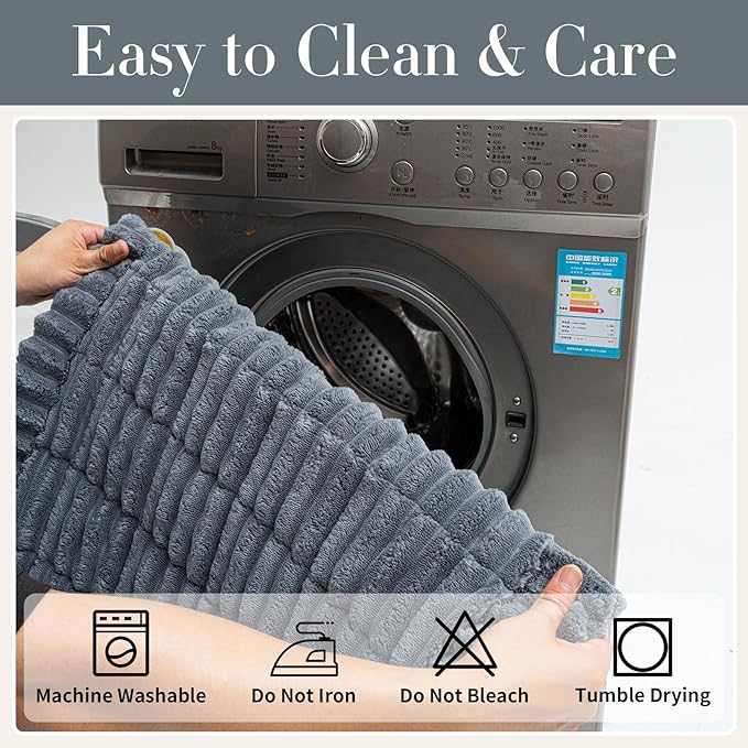 Sofa Couch Cover, Sofa Covers for Dogs Washable, Non-Slip Striped Sofa Slipcovers for Sectional Sofa, Sofa Cover Furniture Protector for L Shaped(1pc, Dark Grey, 24.8"×54")