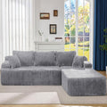 Hobestluk Modular Sectional Sofa Couches L-Shape Couch 3 Seat Modular Sofa Memory Foam Sectional Couches for Living Room, Cloud Couch with Oversized Chaise (108" Right Facing Chaise)