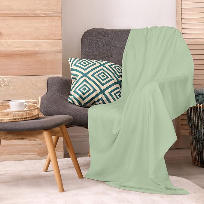 Utopia Bedding Flat Sheet - 1 Pack (Queen, Sage) - Soft Brushed Microfiber Fabric - Shrinkage & Fade Resistant Top Sheet - Easy Care Bed Sheet