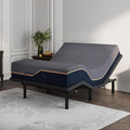 Dyonery Queen Adjustable Bed Frame with Mattress, 14 Inch Copper-Gel Memory Foam Mattress Bed in a Box, Wireless Remote Head & Foot Incline Bed Base, Zero Gravity, 750lbs Lift Capacity