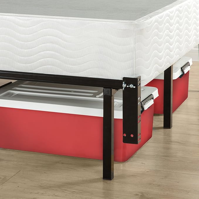 Zinus Michelle 12 Inch Compack Bed Frame, for Box Spring and Mattress Sets, Extra High so Bed Risers not Needed, Fits Twin to Queen
