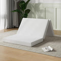 Novilla Foldable Mattress, Twin Size Comfort Foam Trifold Mattress with Cloud Design Cover, 4 Inch Folding Mattress for Back Pain Relief, Suitable for Camping, RV Travel, 75"x39"x4"