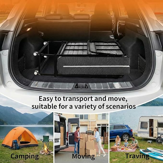 MAMIZO Foldable Bed,Portable Bed,Folding Bed with Mattress,75" x 38" Twin Size Rollaway Bed with Mattress for Adults,Metal Frame with Memory Foam Mattress,for Bedroom,Office,Camp,No Assembly Required