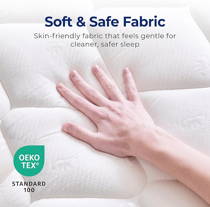 Neo Sleep Full Size Mattress, 8 Inch Hybrid Comfort & Supportive Mattress in a Box, Cooling Gel Memory Foam and Spring with Pressure Relief, CertiPUR-US Certified