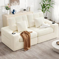 80" Boneless Loveseat Sofa in a Box,No Assembly Required Comfy Deep Seat Cloud Couch,Modern Small Couches for Living Room, Bedroom,Apartment,Beige 1 PCS