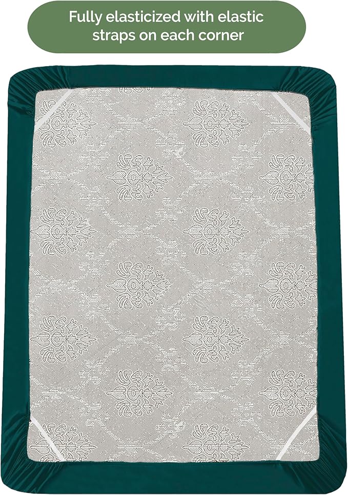 Elegant Comfort 1500 Premium Hotel Quality 18-21 Inches Deep - Extra Deep Pocket Single Fitted Sheet for High Mattress, Luxury and Softest, Smart Pocket - Wrinkle Free, King, Marine Teal