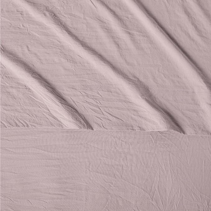 Amazon Basics Twin XL Bed Sheet, 3-Piece Bedding Set, Double Brushed Microfiber, Ultra Soft, Easy Care, Purple