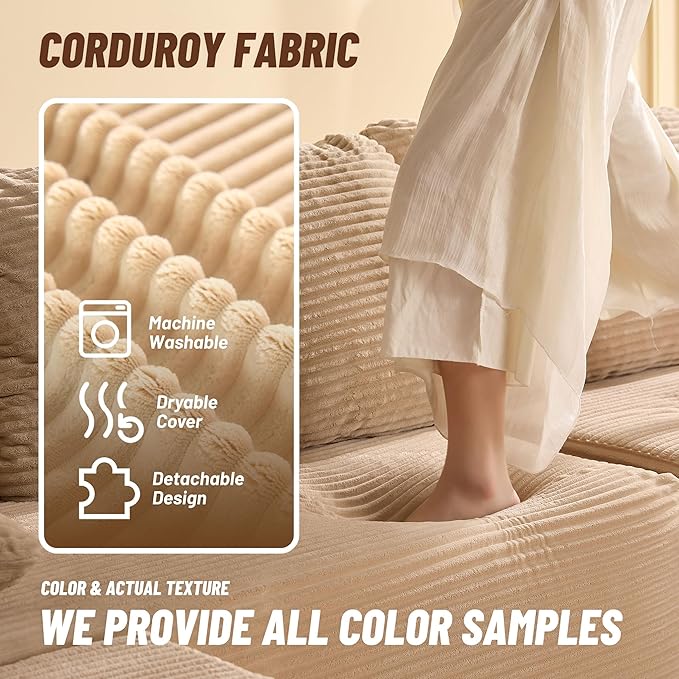 Cozy Single Seat, Set of Comfortable Seating, No Assembly Required, Camel