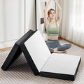 OLIXIS Tri-fold Memory Foam Mattress - 4 Inch Twin Size Portable Floor Bed, Foldable Mat for Kids and Adults, Collapsible and Washable Cover with CertiPUR-US Certified, for Travel & Camping & Yoga