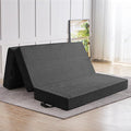CYMULA Folding Mattress Full Size, 6 inch Memory Foam Tri Portable Murphy Bed and Futon, Full Topper with Breathable & Washable Cover, Foldable Floor Mattress for RV，Guest Beds，Black (52"×73"×6")
