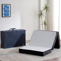 Odorless Foldable Mattress Twin XL 80" x 38" x 6", 6 Inch Medium Firm Folding Foam Mattress with Storage Bag, Fiberglass Free Trifold Memory Foam Mattress for RV, Guest Bed
