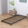 Nailsong 3 Inch Twin XL Bed Frames Low Profile, XL Twin Bed Frame No Box Spring Needed, Heavy Duty Metal, Easy Assembly, Black