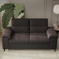 71.25" Modern Sofa Couch for Living Room, Deep Seat Sofas with 8” Cushion, Comfy 2-Seater Chenille Loveseat with Convertible Armrest, Removable Sofa Cover, High Leg (Dark Gray)