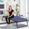 Beautyrest Folding Guest Bed, Twin Size, Steel Frame, Contouring Foam Mattress, Plush Removable Cover, 300 lbs Capacity