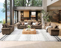 3 Piece Living Room Sofa Furniture Set, Chenille Modular Loveseat, Cloud Chair, and 3-Seat Couch with Pillow, Oversized 6-Seat Modern Sectional Deep Sofa for Apartment, Taupe