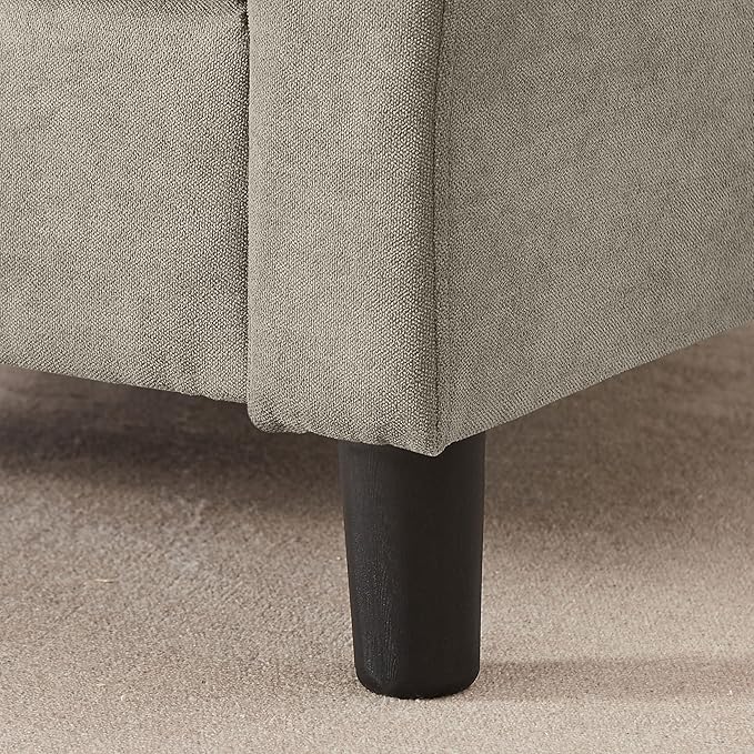 Accent Chair for Living Room, 35" Reading Chairs for Bedroom Arm Chair Modern Single Sofa Comfy Chair for Apartment, Waiting Room and Office (Beige, Chair)