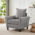 Accent Chair for Living Room, 35" Reading Chairs for Bedroom Arm Chair Modern Single Sofa Comfy Chair for Apartment, Waiting Room and Office (Light Grey, Chair)