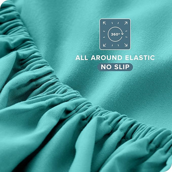 Bare Home King Sheet Set - 1800 Ultra-Soft Microfiber King Bed Sheets - Double Brushed - Deep Pockets - Easy Fit - 4 Piece Set - Bedding Sheets & Pillowcases (King, Turquoise)