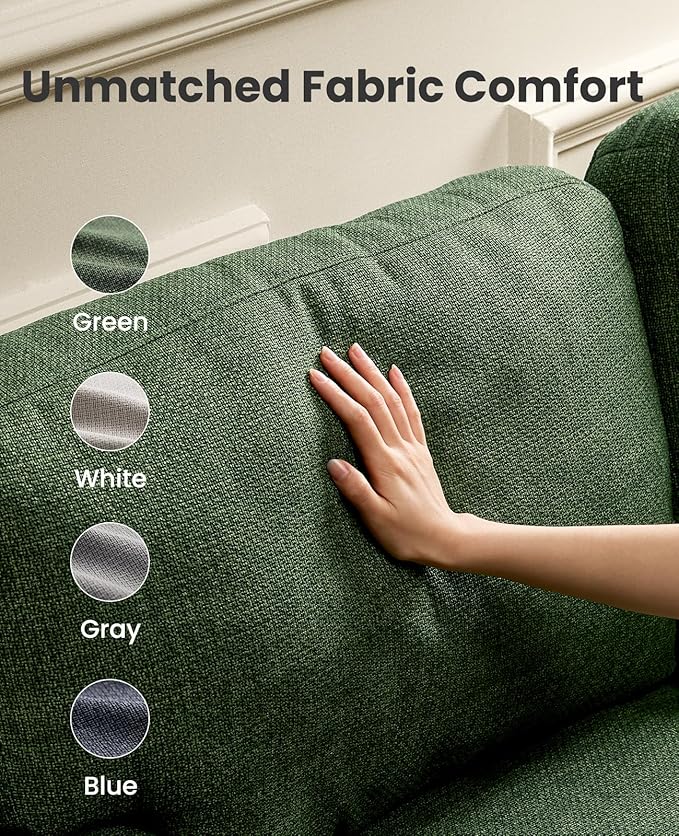 Amada 40" Oversized Accent Sofa Chair, Modern Armchair with Deep Seat, Comfy Upholstered Large Reading Chair with Removable Washable Covers for Living Room & Bedroom Office