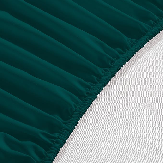 Elegant Comfort 1500 Premium Hotel Quality 18-24 Inches Deep - Extra Deep Pocket Single Fitted Sheet for High Mattress, Luxury and Softest, Smart Pocket - Wrinkle Free, Full, Marine Teal