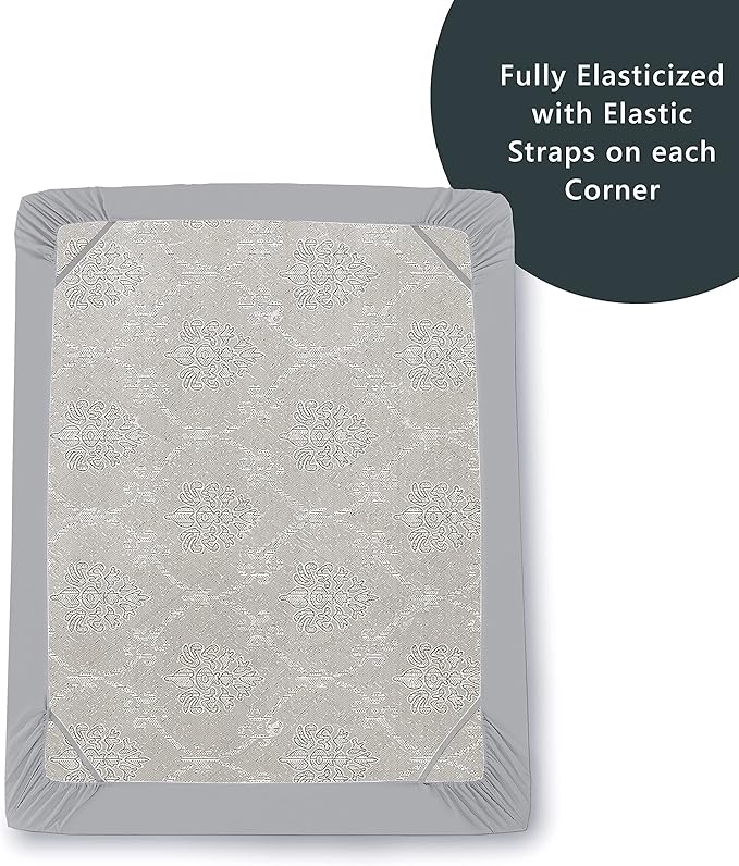 Elegant Comfort 1500 Premium Hotel Quality 18-21 Inches Deep - Extra Deep Pocket Single Fitted Sheet for High Mattress, Luxury and Softest, Smart Pocket - Wrinkle Free, California King, Silver