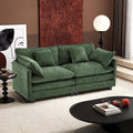 Ihanherry Cloud Sofa 77 Inch Loveseat, Modern Sectional Couch, 2-Seats Sofa for Living Room Bedroom and Apartment, Comfy Double Layer Upholstered Seat Cushion, Breathable Chenille Fabric, Green