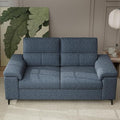 71.25" Modern Sofa Couch for Living Room, Deep Seat Sofas with 8”Cushion, Comfy 2-Seater Chenille Loveseat with Convertible Armrest, Removable Sofa Cover, High Leg(Blue)