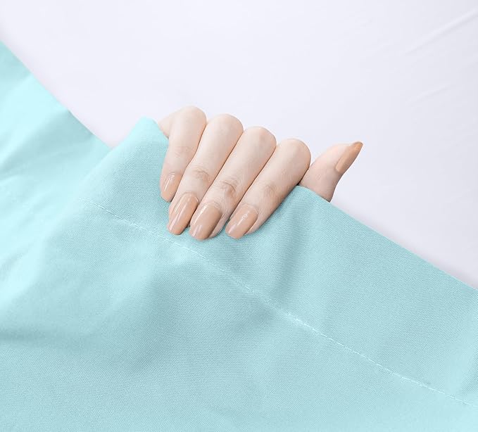 Utopia Bedding Flat Sheet - 1 Pack (Twin, Spa Blue)- Soft Brushed Microfiber Fabric - Shrinkage & Fade Resistant Top Sheet - Easy Care Bed Sheet