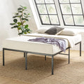 Best Price Mattress Full 18 Inch Black Metal Platform Bed Frame