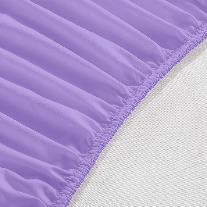 Elegant Comfort 1500 Premium Hotel Quality 18-24 Inches Deep - Extra Deep Pocket Single Fitted Sheet for High Mattress, Luxury and Softest, Smart Pocket - Wrinkle Free, California King, Lilac