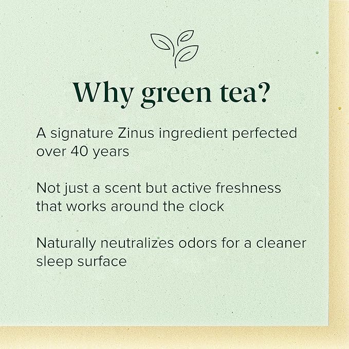 Zinus 8 Inch Short Queen Green Tea Memory Foam Mattress [New Version], Fiberglass Free, Medium Firm Feel, Zoned Pressure Relief, Certified Safe Foams & Fabric, Mattress in A Box