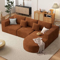 Boneless Couches for Living Room,Cloud Sectional Couch with L-Shape Chaise,Modern Modular Sofa with Deep Seat Upholstered Comfy Couches for Bedroom,No Assembly Required,1PCS