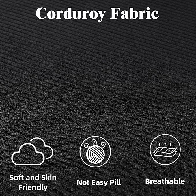 Modular Loveseat L Shaped Sofa,Boneless Cloud Couch with Ottoman (Black) | Freely Combination, No Assemble Required, Modular Design, Breathable Fabric, Convertible to Bed, Futon Bed