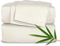 Pure Bamboo Twin Sheets, Genuine 100% Organic Viscose Derived from Bamboo Bed Sheet Set, Luxuriously Soft & Cooling, Double Stitching, 2 Year Quality Promise (Twin, Ivory)