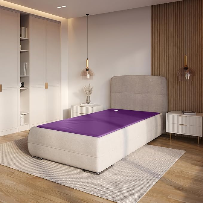 SEMI-WAVELESS 60%, Super Single Size, Waterbed Hardside Mattress Bundle, Includes Fill & Drain Kit, 8oz. Water Conditioner and Stand-Up Liner, Heavy Duty Vinyl, 48"W x 84"L x 9"H Frame NOT Included