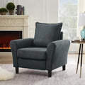 Accent Chair for Living Room, 35" Reading Chairs for Bedroom Arm Chair Modern Single Sofa Comfy Chair for Apartment, Waiting Room and Office (Dark Grey, Chair)