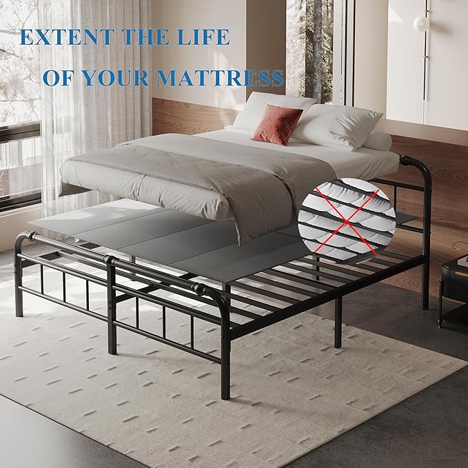 RLDVAY Bunkie Board King, Large Double Bed Support Under Mattress, Light and Thin/Breathable/Noise Minimizing Bunky Boards, Whole Bed Board Design (No Spacing), Low Profile Bed Board